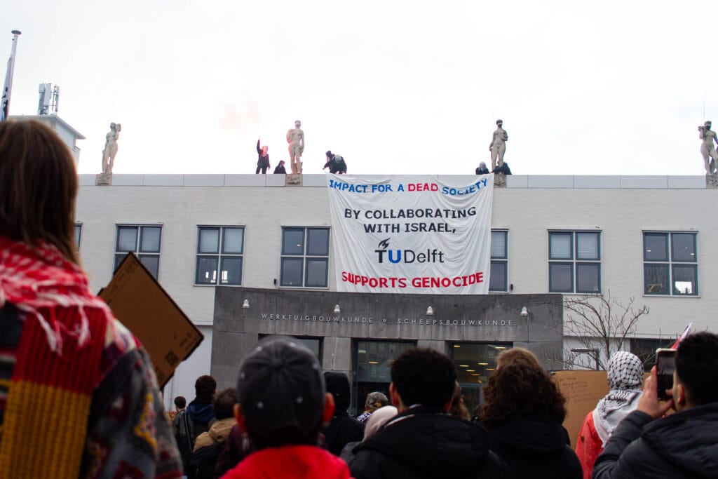 Demonstratie TU Delft: ‘Helaas nog niet voldaan aan alle eisen’ 