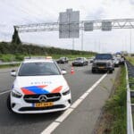 Flinke file door kettingbotsing A4 richting Den Haag 