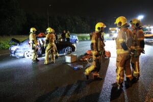 Hagenaar (25) aangehouden na crash op A13 tijdens vlucht voor Marechaussee